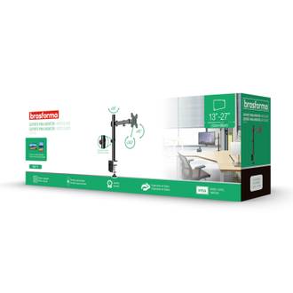 SUPORTE ARTICULADO P/ MONITOR BM811 - PRETO - UN - BRASFORMA