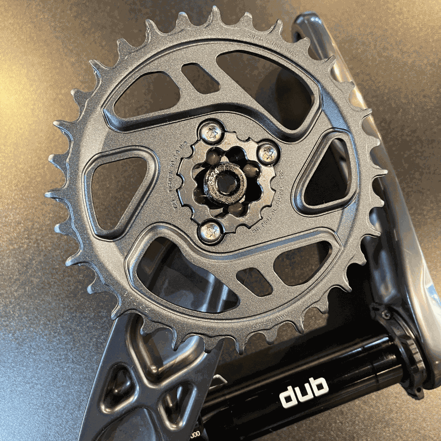 Pedivela Sram Original GX Eagle DUB Preto Lunar de 175mm