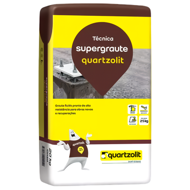 ARGAMASSA QUARTZOLIT SUPERGRAUTE 25 KG CINZA USO INTERNO E EXTERNO