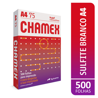 PAPEL CHAMEX 75G 500FLS - A4 - UN - CHAMEX