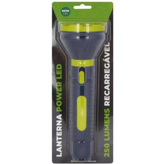 LANTERNA POWER LED 250 LUMENS RECARREGAVEL - 9183 - AZUL MARINHO - UN - MOR