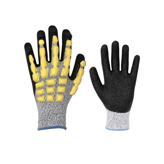 LUVA CA38654 IMPACTO CUT DANNY CINZA/AMARELO