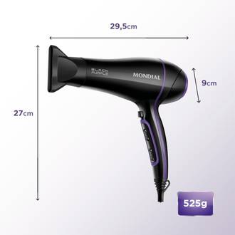 SECADOR DE CABELO SCN-01 - 127V - 2000W - PRETO/ROXO - UN - MONDIAL