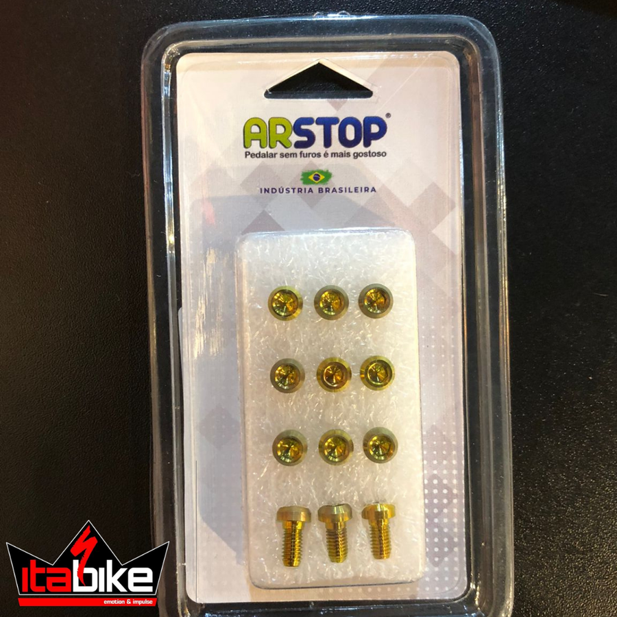 Parafuso de Titânio Para Fixar Disco Rotor de Freio Gold