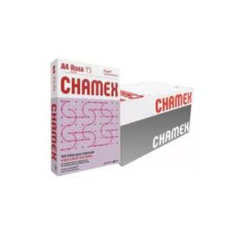 PAPEL CHAMEX COLOR 75G 500FLS - ROSA - CX 10 - CHAMEX