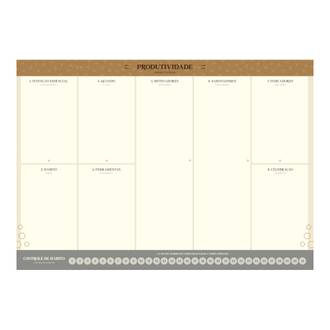 BLOCO PLANNER - 52FL - KRAFT GOLD - UN - JANDAIA