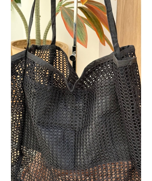 BOLSA TOTE TELADA PRETA