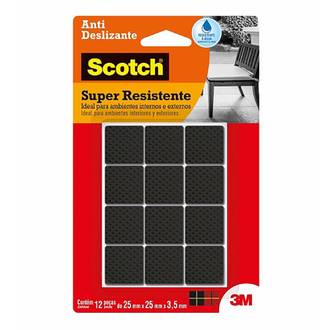 ANTI DESLIZANTE PRETO QUADRADO MÉDIO 25X4 C/12-HB004262836 - UN - 3M