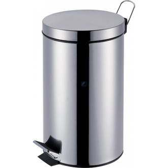 LIXEIRA INOX C/PEDAL AGATA 12L - 8223 - UN - MOR