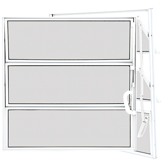 VITRÔ BASCULANTE VIDRO BOREAL SEM GRADE BRANCO 60CMx 60CM