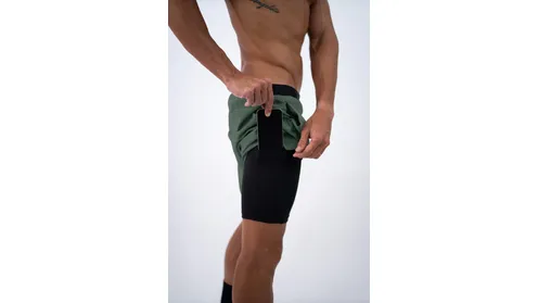 Shorts V3s c/Lycra 2 em 1 Verde Lurk hover