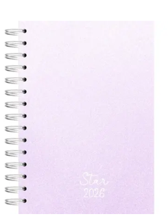 AGENDA ESPIRAL STAR ANUAL - 160FL - LILAS - UN - KIT