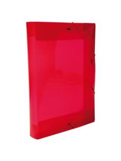 PASTA ELASTICO PLASTICA 4CM OFICIO - 0257 - VERMELHO - UN - DELLO
