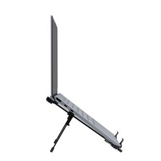 SUPORTE P/ NOTEBOOK ALUMINIUM FLEX - PRETO - UN - RELIZA