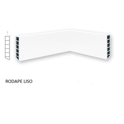 RODAPE 07x2,20 WPC BRANCO LISO MOLDURAMA