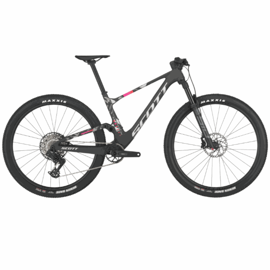 Bicicleta Scott Spark RC Team Preto Carbono Aparente