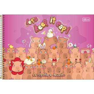 CADERNO DESENHO CAPA DURA 80FLS - ESPIRAL - 359441 - CAPYCLUB - UN - TILIBRA