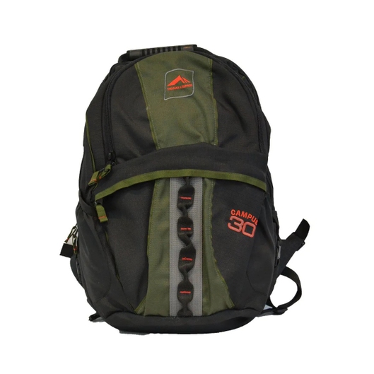 MOCHILA CAMPUS 30 TRILHAS E RUMOS VERDE/PRETO