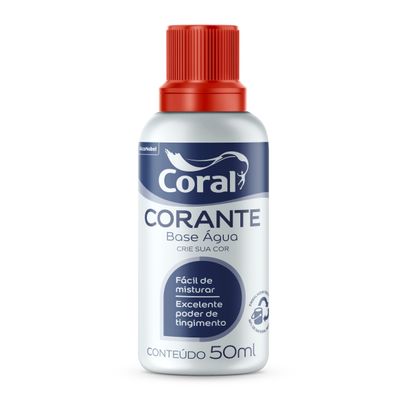 CORANTE CORAL 50ml VERMELHO