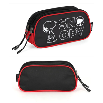 ESTOJO ESCOLAR TRIPLO SNOOPY - ET49728SN - PRETO - UN - LUXCEL