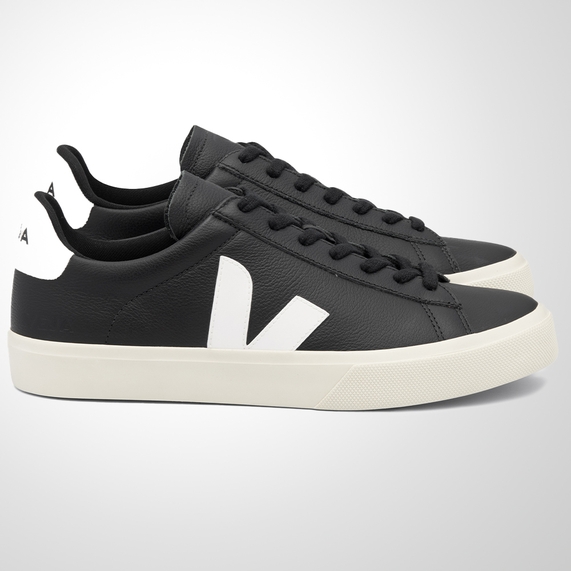 TÊNIS VEJA CAMPO CHROMEFREE BLACK WHITE