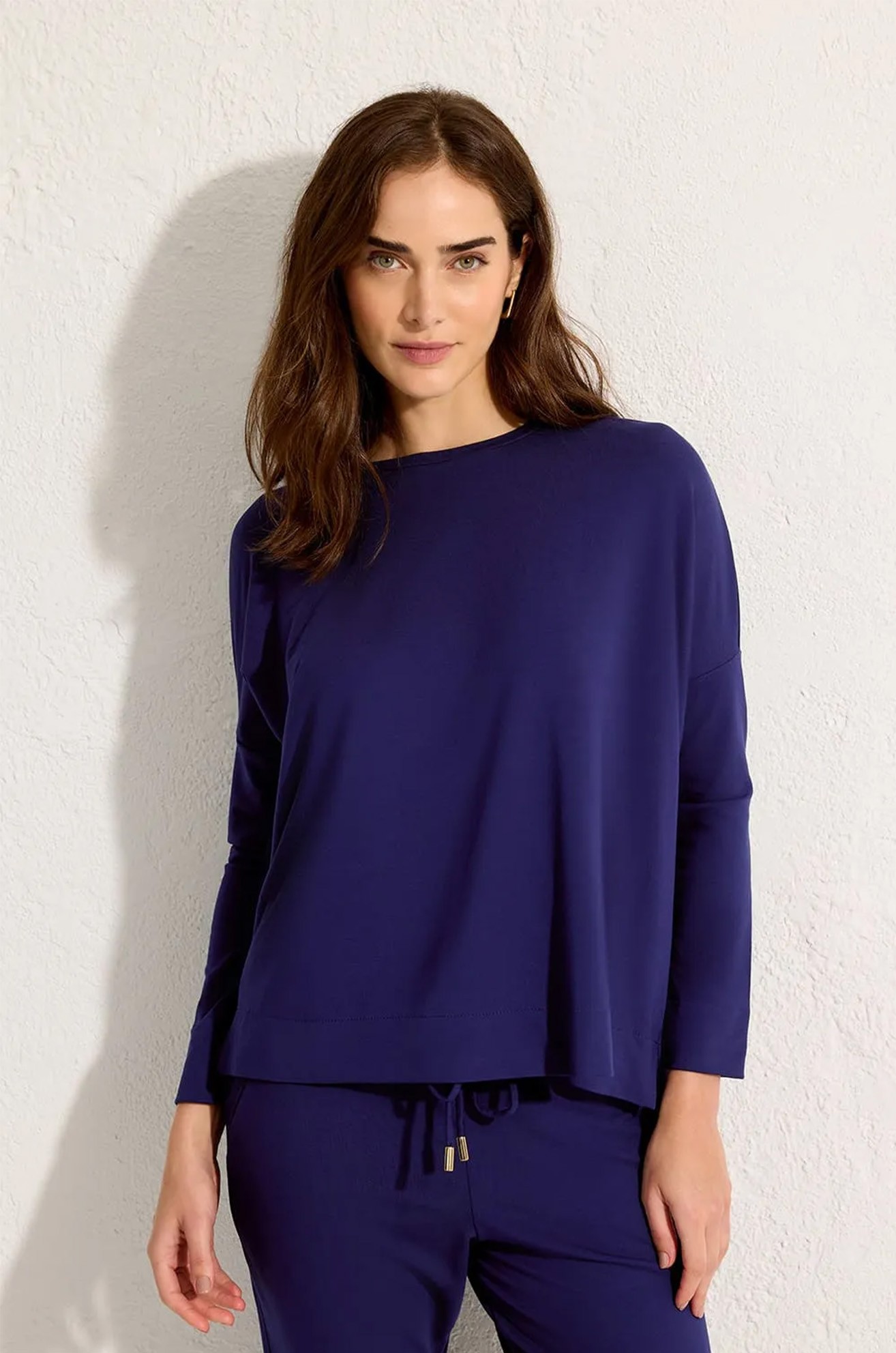 BLUSA MOLETINHO MARINHO AZULEJOS