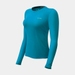 BLUSA  DRY TECH FEMININA MANGA LONGA 4CLIMB AZUL TURQUESA