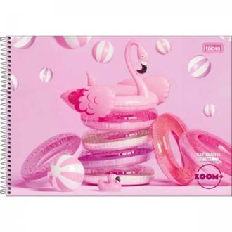 CADERNO DESENHO CAPA DURA 96FLS - ESPIRAL - ZOOM+ FEM - UN - TILIBRA