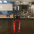 Garfo de Suspensão RockShox Sid Ultimate 120mm Vermelha com Trava no Guidão