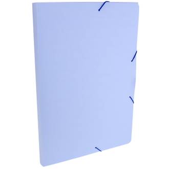PASTA ELASTICO PLASTICA 2CM OFICIO /SERENA - 0247 - AZUL PASTEL - UN - DELLO