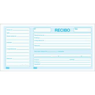 RECIBO COMERCIAL COM CANHOTO 100 FOLHAS 206X105MM - PCT 10 - TILIBRA