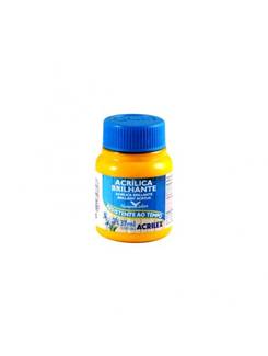 TINTA ACRILICA BRILHANTE 37ML 03340 - AMARELO OURO - CX 12 - ACRILEX
