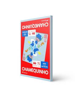 PAPEL CHAMEQUINHO  75G 100FLS - AZUL - UN - CHAMEX