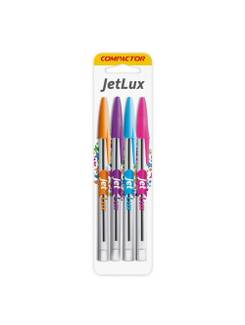 CANETA JET LUX C/4 1,0MM - CX 10 - COMPACTOR