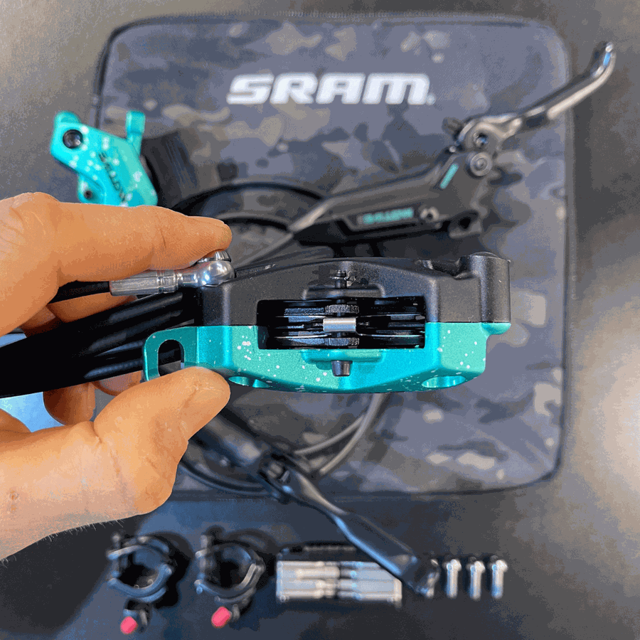 Par de Freio a Disco Sram Original Hidráulico Motive Ultimate 4 Pistões Kit Especial