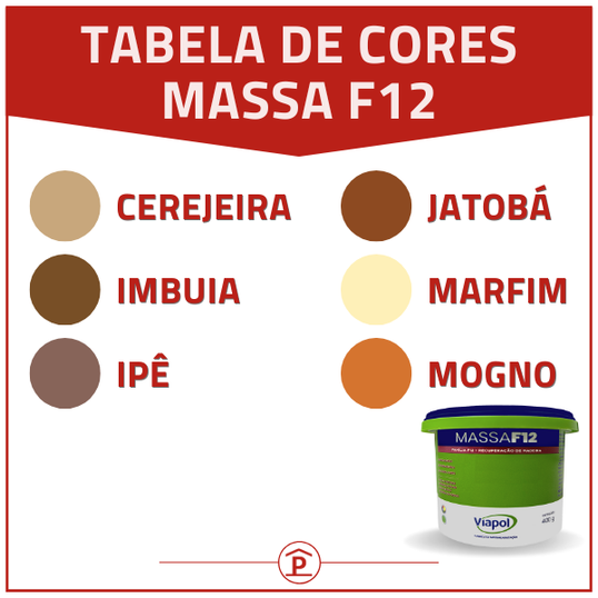 MASSA PARA MADEIRA F12 IMBUIA 400g