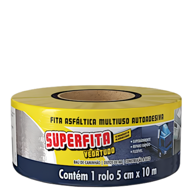 SUPERFITA VEDATUDO ALUMINIZADA 05CM X 10 METROS