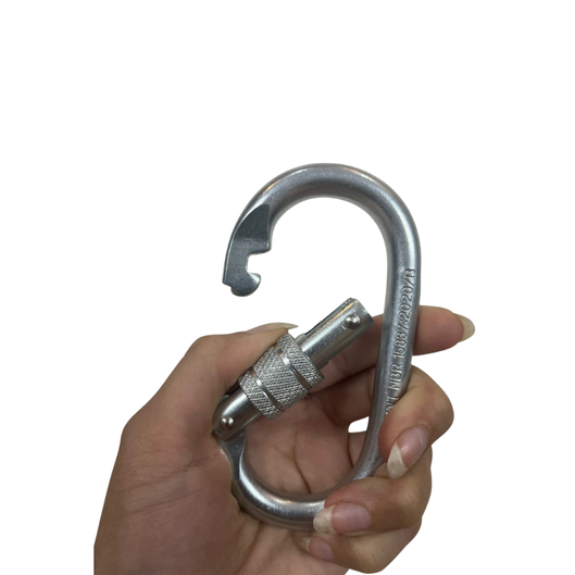 MOSQUETÃO AÇO OVAL 25KN  TRAV ROSCA DG MASTER