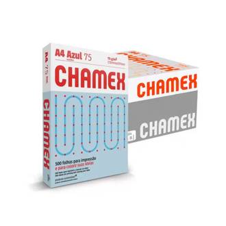 PAPEL CHAMEX COLOR 75G 500FLS - AZUL - CX 10 - CHAMEX
