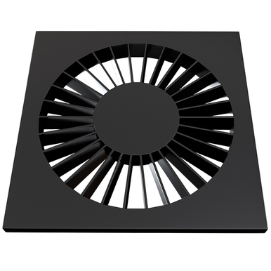 GRELHA ESTRELA 10CM QUADRADA PRETA