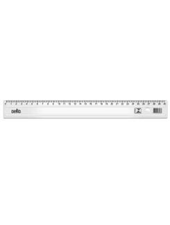 REGUA ACRILICA 30CM POTENCIA - 3103 - CRISTAL - UN - DELLO