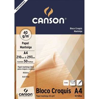BLOCO CROQUIS 40G A4 50FL  - UN - CANSON