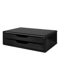 SUPORTE P/ MONITOR 2 GAVETAS  - BLK PIANO - UN - SOUZA