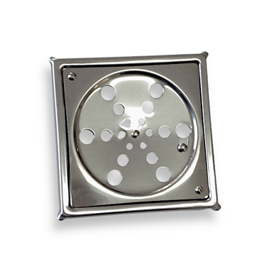 GRELHA INOX ROTATIVA AMINOX COM CAIXILHO QUADRADA 100 MM Ref: 106