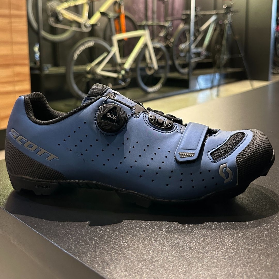 Sapatilha Scott Comp MTB Azul e Preta