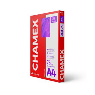 PAPEL CHAMEX 75G 300FLS - A4 - CX 08 - CHAMEX