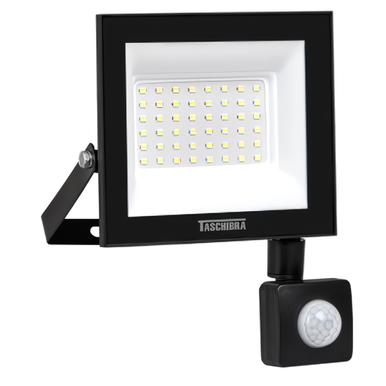 REFLETOR TRS LED TASCHIBRA 50W SENSOR 6500K 50W BIVOLT