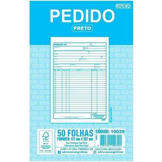 TALAO DE PEDIDO MEDIO 1/18 50X1 VIA 137X207MM 10039 - UN - SAO DOMINGOS