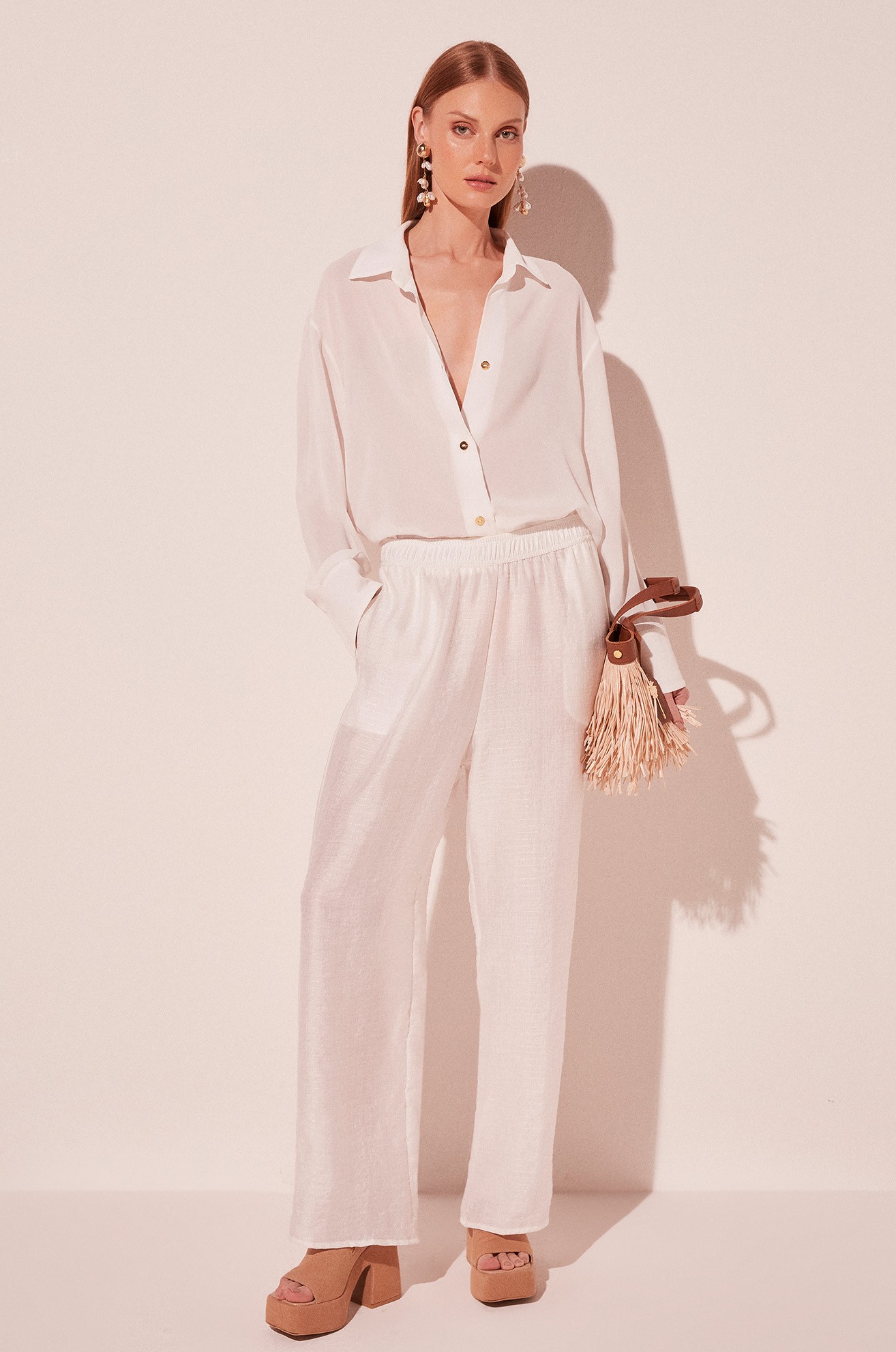 Calça pantalona lirio leveza