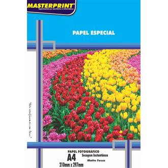 PAPEL MATTE 170G 100FL A4 302010070 - UN - MASTERPRINT
